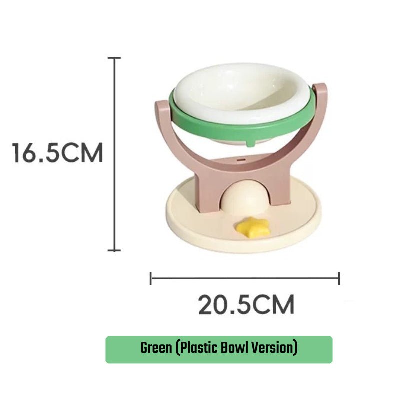2-in-1 Elevated Pet Bowl, Wall Mounted & Freestanding Adjustable Cat Feeder Bowl - Seekey