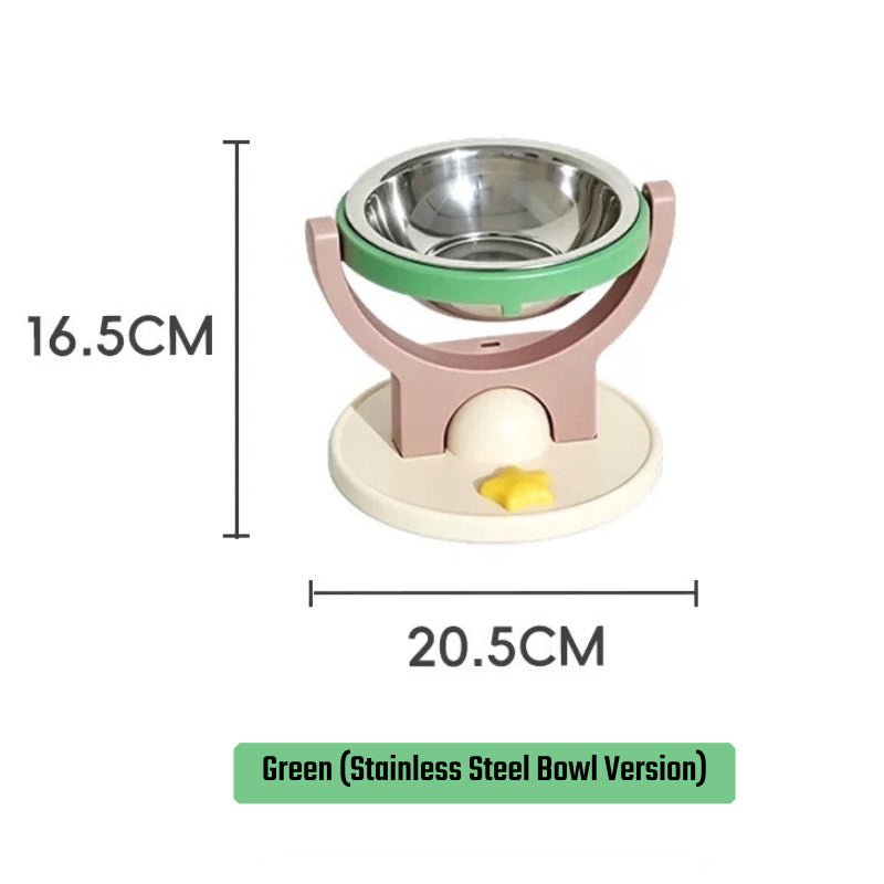 2-in-1 Elevated Pet Bowl, Wall Mounted & Freestanding Adjustable Cat Feeder Bowl - Seekey