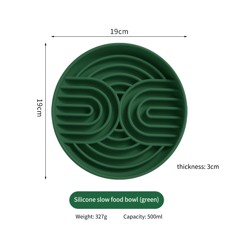 Slow Feeder Dog Bowl with Suction Base | Anti-Choking Pet Feeding Bowl