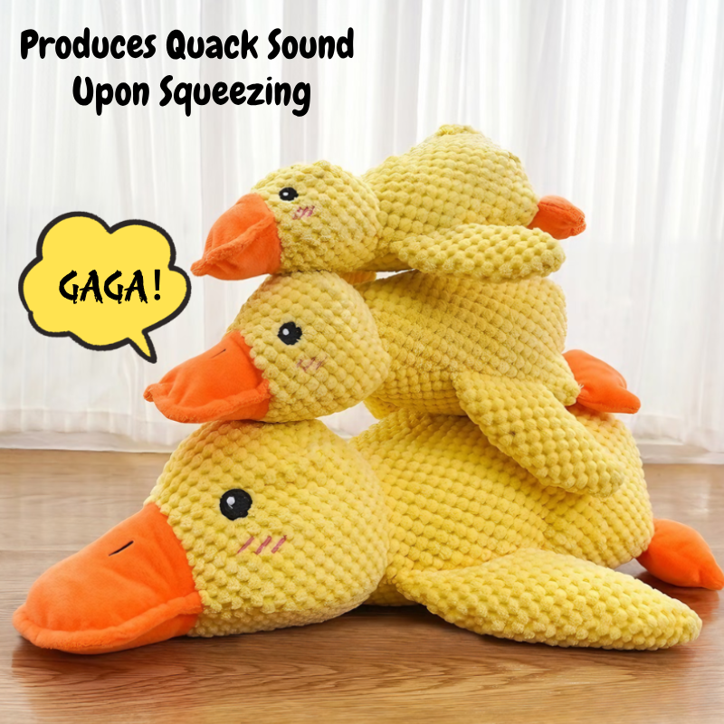 Squeaky Duck Dog Toy | Soft Plush Companion Toy for Dogs