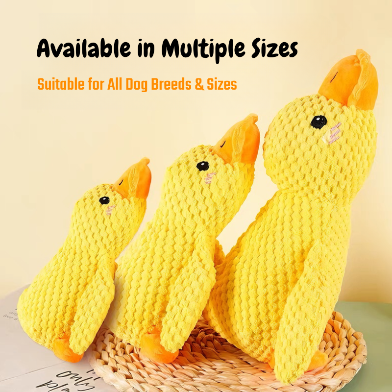 Squeaky Duck Dog Toy | Soft Plush Companion Toy for Dogs