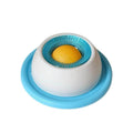 Interactive slow feeder licking bowl for cats and dogs with textured center to slow eating