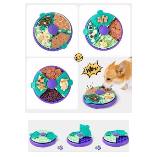 3-in-1 Interactive Pet Puzzle Slow Feeder Bowl - Seekey