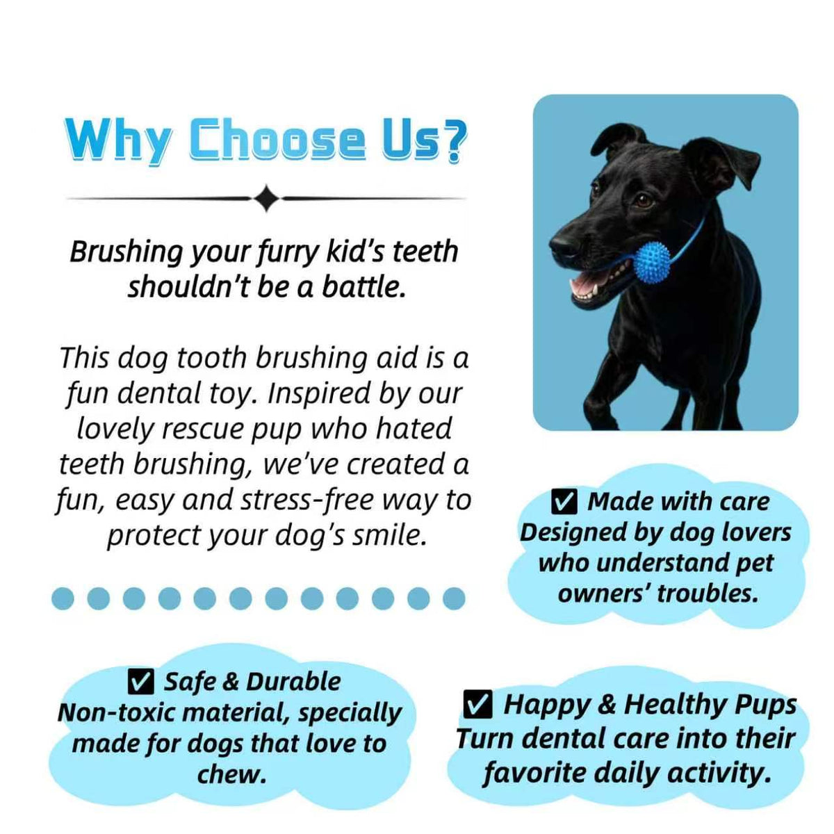 Why dog owners choose the dental chew toy: designed for dogs who love to chew