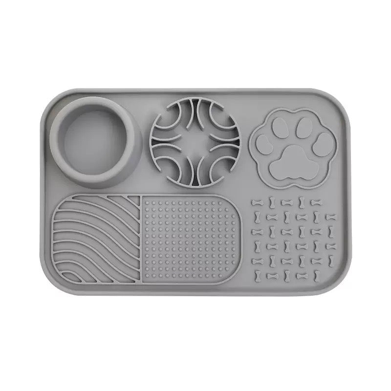 Pet Lick Mat with Suction Cups shown in available colors