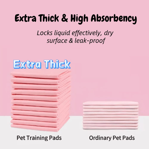 Disposable Pet Training Pads, Extra Thick, Super Absorbent Leak-Proof Puppy Pee Pads for Dogs & Cats - Seekey