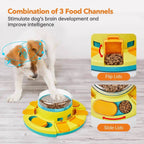 Dog Puzzle Feeder Toy, Interactive Treat Dispenser Slow Feeding Game for Mental Stimulation - Seekey