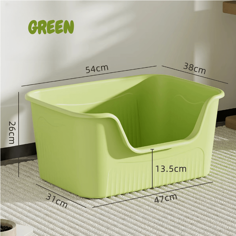 Extra Large High Sided Litter Box – Anti-Splash, Easy Clean - Seekey