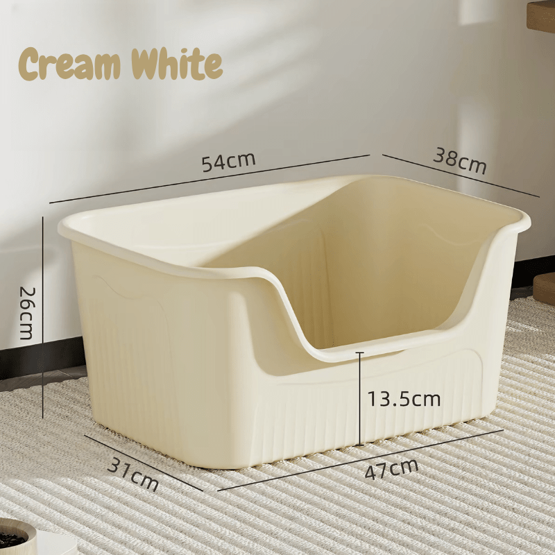 Extra Large High Sided Litter Box – Anti-Splash, Easy Clean - Seekey