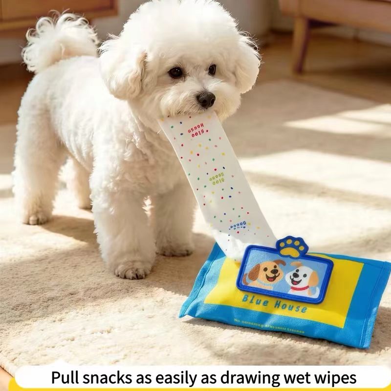 Interactive Dog Puzzle Toy with Hidden Treat Pockets – Squeaky Snuffle Toy for Mental Stimulation & Boredom Relief - Seekey