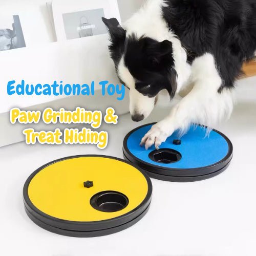 Interactive Rotating Dog Puzzle Feeder Toy with Nail Grinding - Seekey