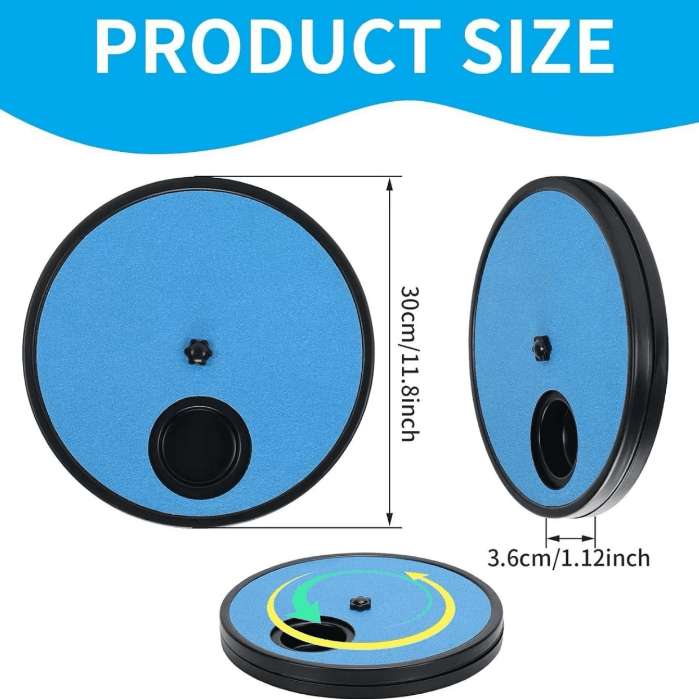 Interactive Rotating Dog Puzzle Feeder Toy with Nail Grinding - Seekey