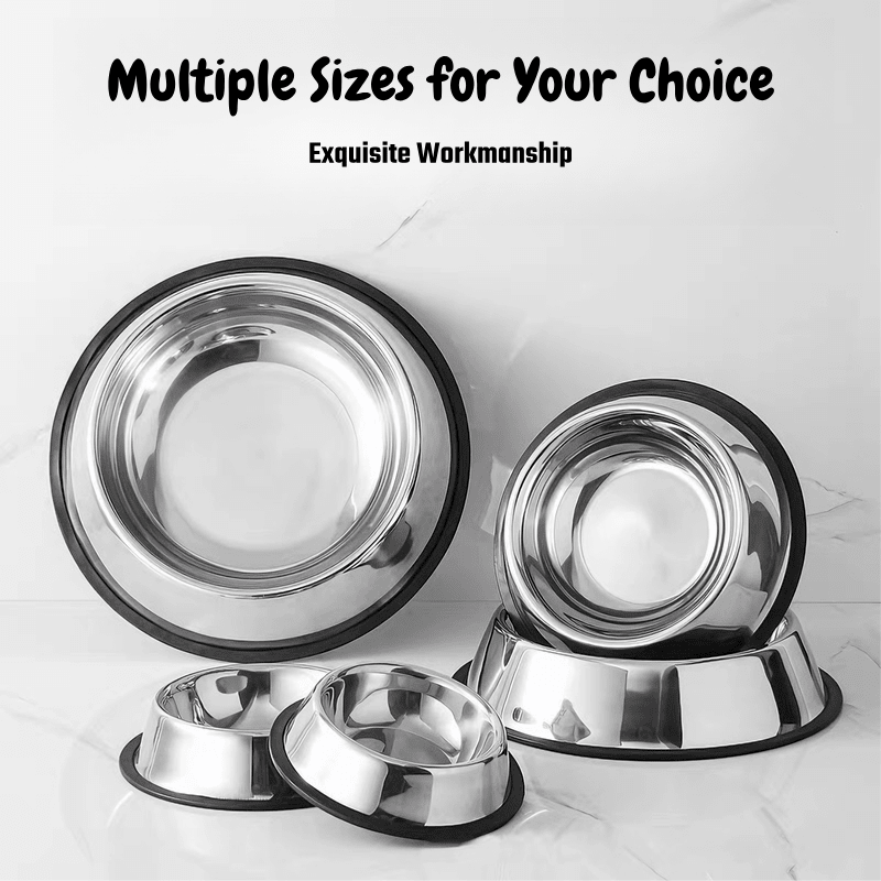 Non-Slip Stainless Steel Pet Bowl - Seekey