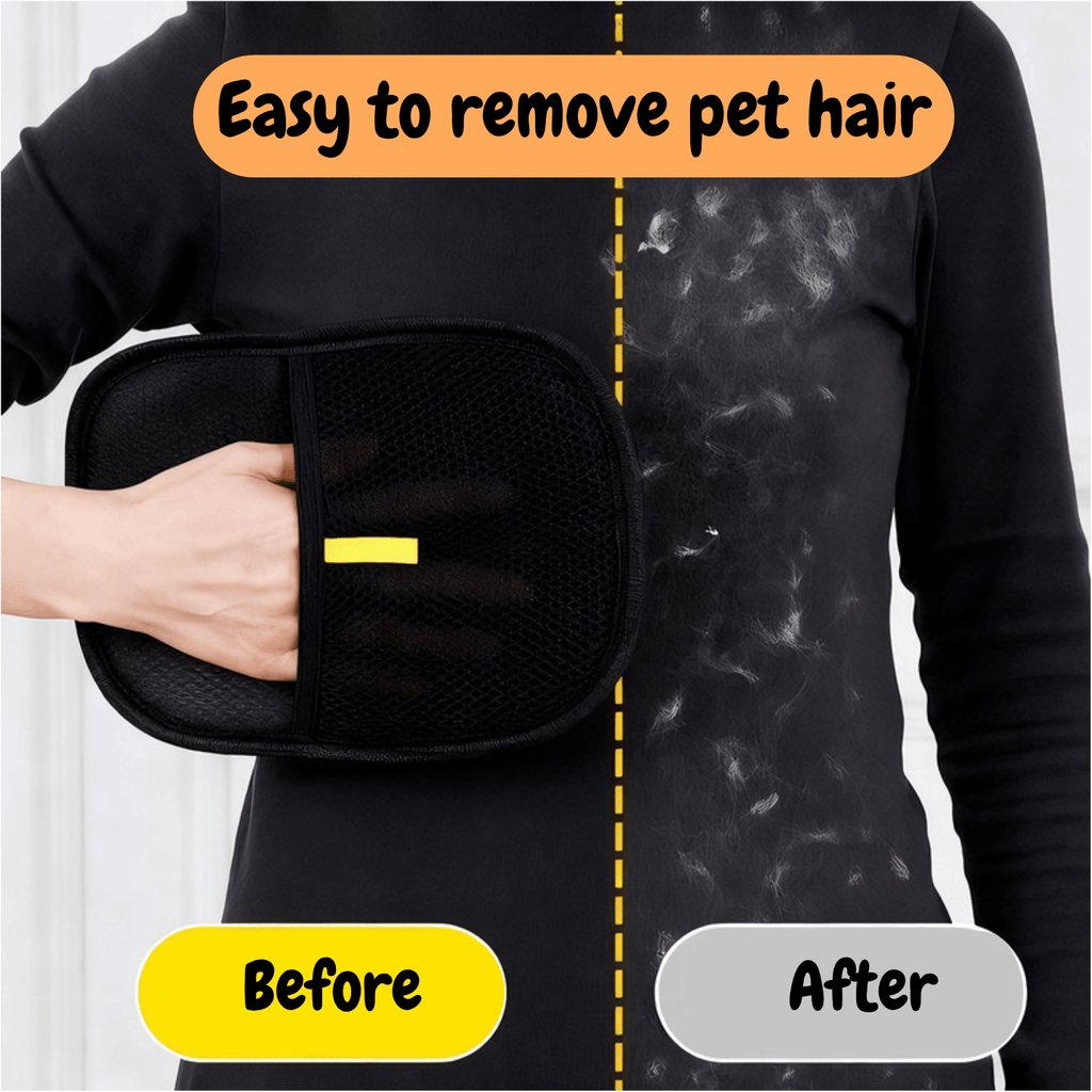 Pet Hair Remover Glove | Instantly Remove Fur from Clothes, Furniture & Bedding - Seekey