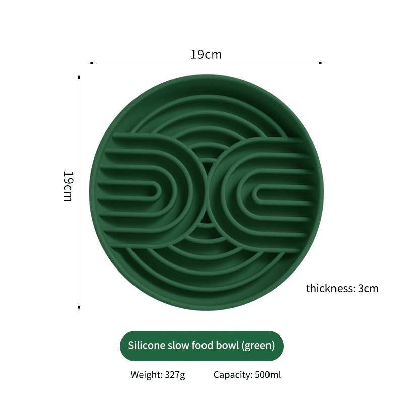 Slow Feeder Dog Bowl with Suction Base | Anti-Choking Pet Feeding Bowl - Seekey