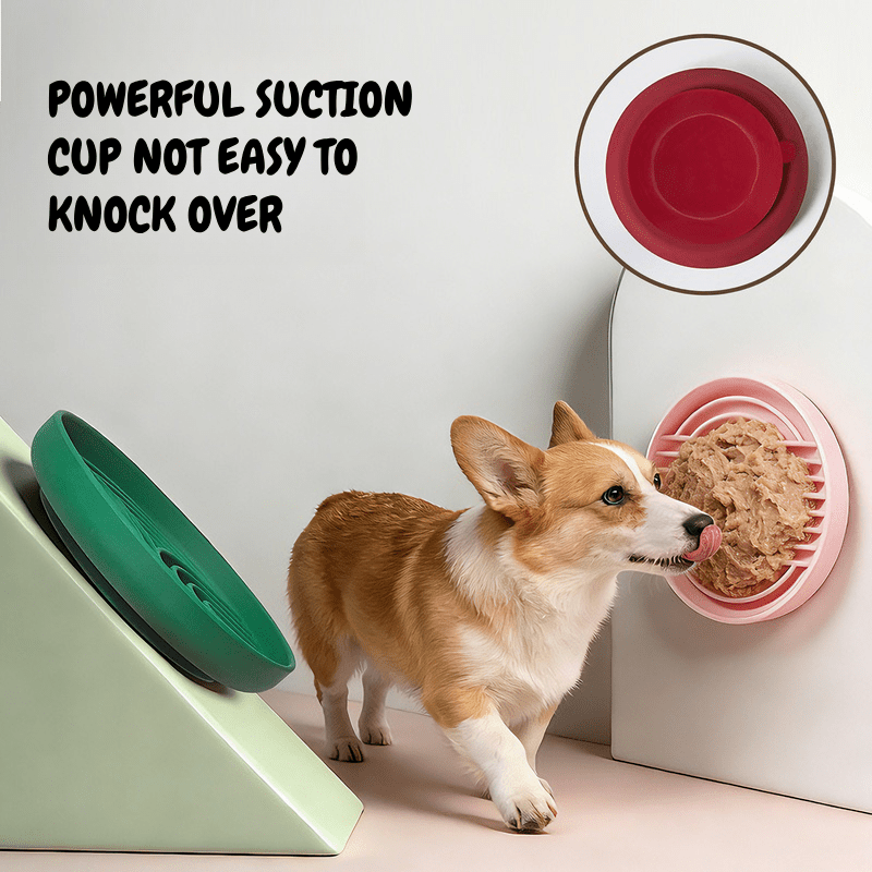 Slow Feeder Dog Bowl with Suction Base | Anti-Choking Pet Feeding Bowl - Seekey