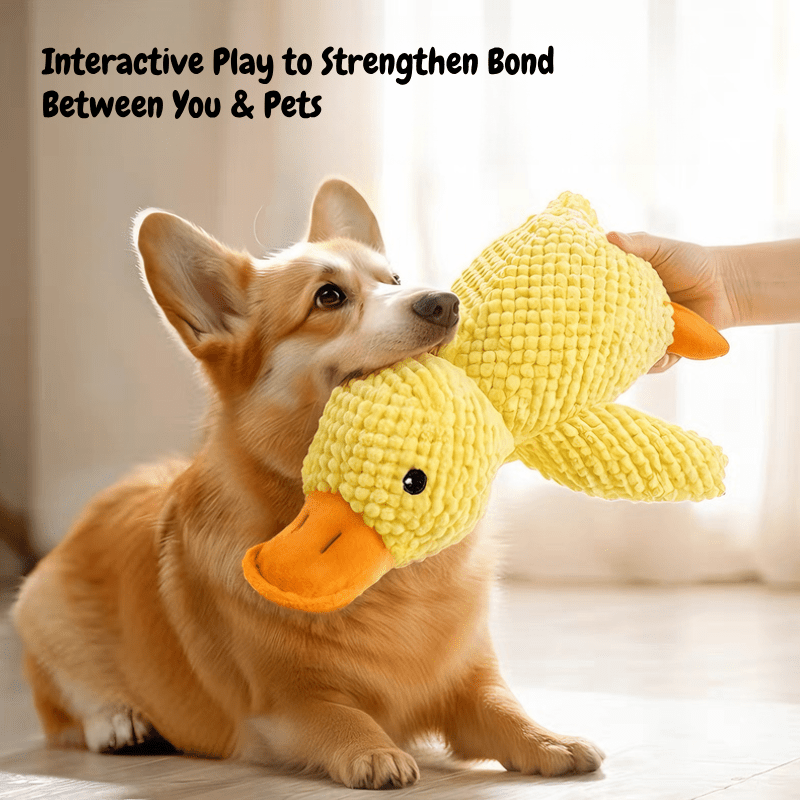 Squeaky Duck Dog Toy | Soft Plush Companion Toy for Dogs - Seekey