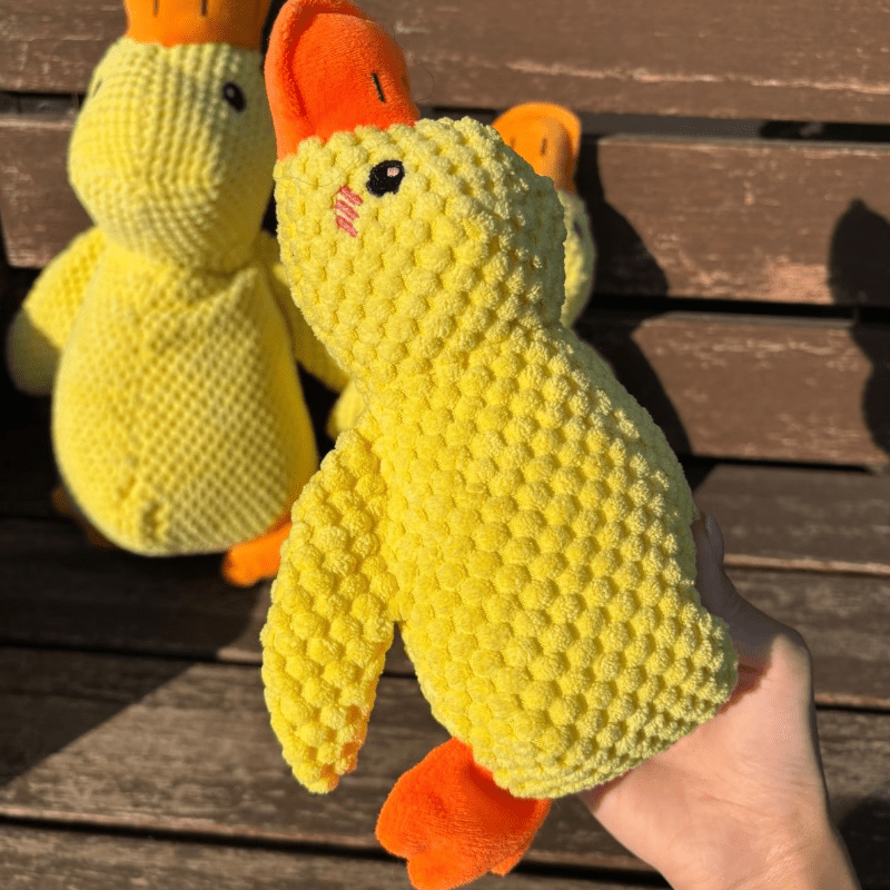 Squeaky Duck Dog Toy | Soft Plush Companion Toy for Dogs - Seekey