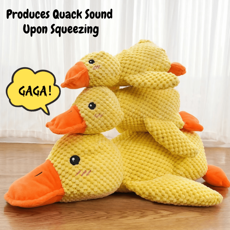 Squeaky Duck Dog Toy | Soft Plush Companion Toy for Dogs - Seekey