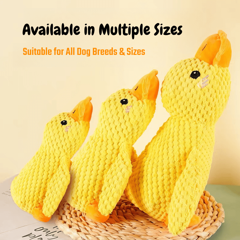 Squeaky Duck Dog Toy | Soft Plush Companion Toy for Dogs - Seekey