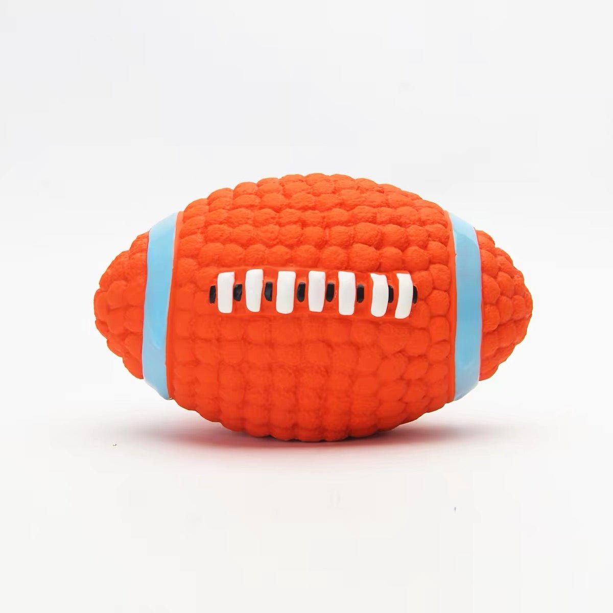 Tough Squeaky Dog Football Chew Ball - Seekey